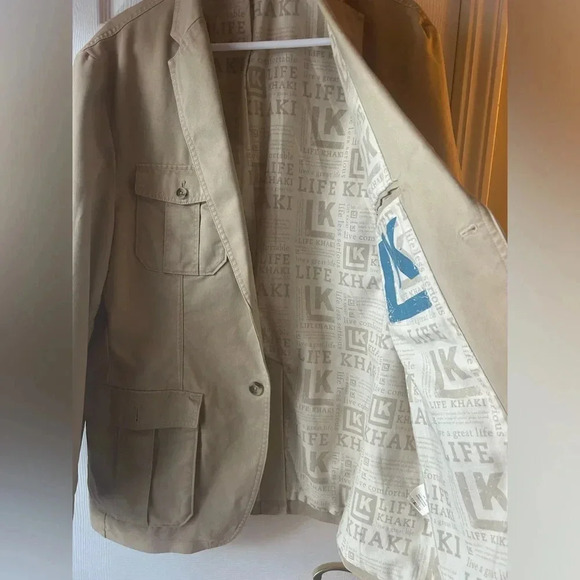 Life Khaki Mens Beige Utility Pocket Blaze - Picture 3 of 5